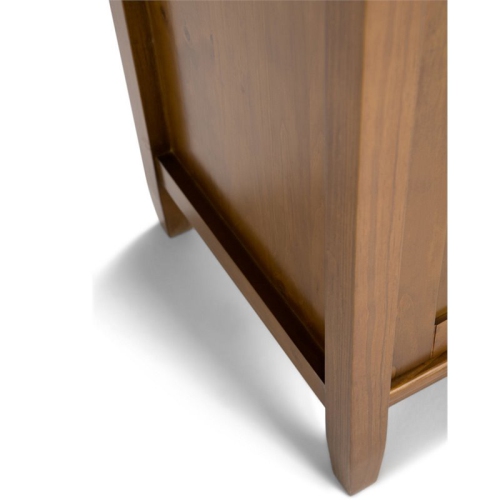 Simpli Home Warm Shaker Wood 72" Transitional TV Media Stand in Light Golden Brown For TVs up to 80"