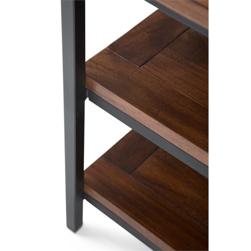 Skyler 60" W SOLID WOOD TV Media Stand in Dark Cognac Brown For TVs up to 65"