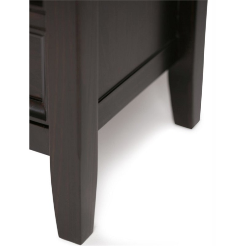 Simpli Home Amherst Transitional Solid Wood 54" TV Stand in Hickory Brown