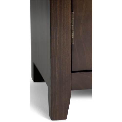 Simpli Home Cosmopolitan Solid Wood Extra Wide 72" TV Stand - Mahogany Brown