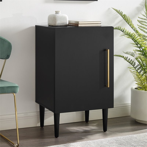 Crosley Everett Record Player Stand in Matte Black
