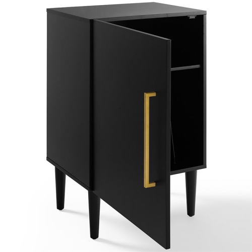 Crosley Everett Record Player Stand in Matte Black