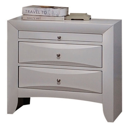 ACME Ireland 2 Drawer Nightstand in White