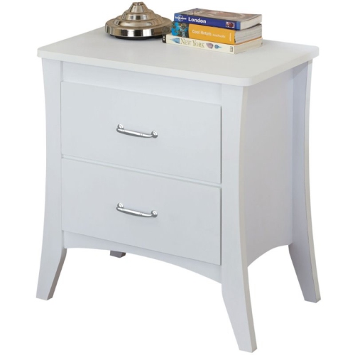 BOWERY HILL  2 Drawer Nightstand In In White
