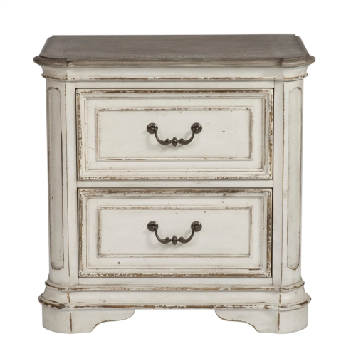 Magnolia Manor White 2 Drawer Night Stand