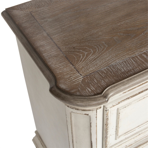 Magnolia Manor White 2 Drawer Night Stand