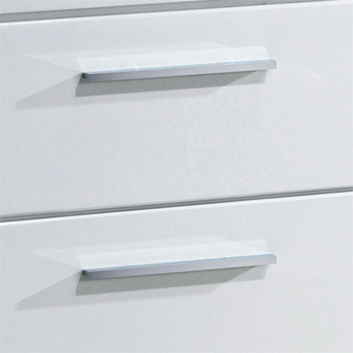 Furniture of America Rayland Solid Wood 2-Drawer Nightstand in Glossy White