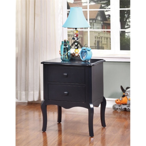 Furniture of America Torrez Traditional Wood 2-Drawer Nightstand in Blue