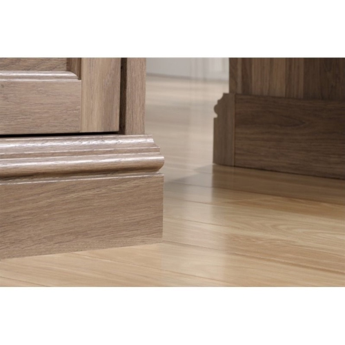 Barrister Lane 2 Piece Executive Desk and Lateral File Cabinet Set in Salt Oak