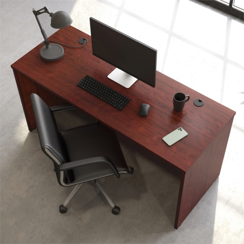 Sauder Affirm Engineered Wood 60" x 24" Computer Desk in Classic Cherry