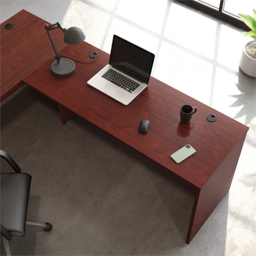 Sauder Affirm Engineered Wood 60" x 24" Computer Desk in Classic Cherry