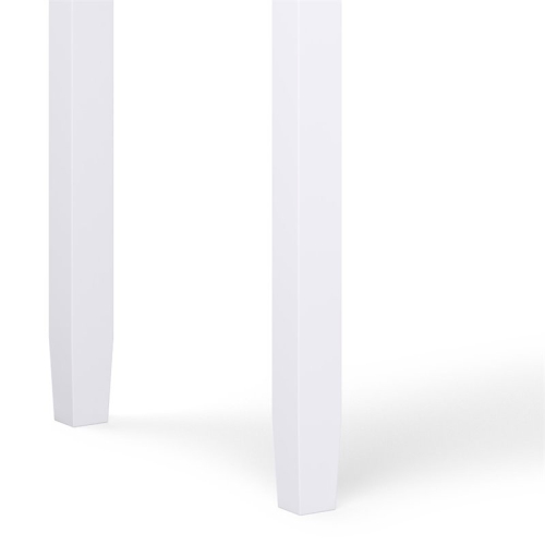 Simpli Home Warm Shaker Wood Transitional 48" Writing Office Desk in White