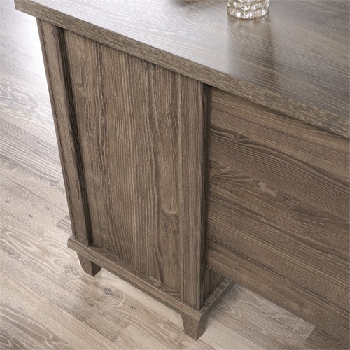 Sauder Hammond Contemporary Wood L-Shape Computer Desk in Emery Oak