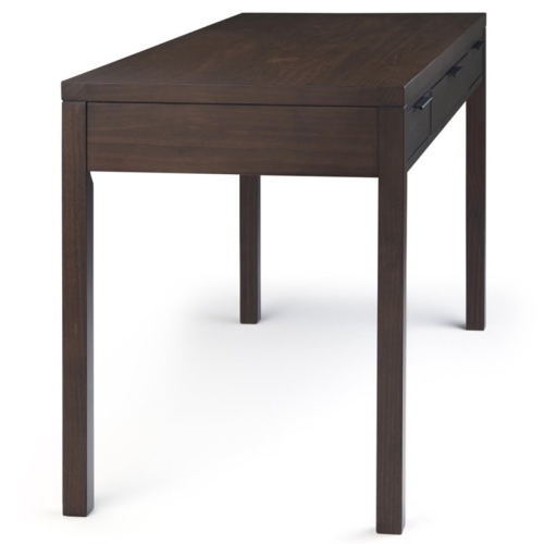 Simpli Home Hollander Solid Wood Contemporary 60 " Desk in Warm Walnut Brown