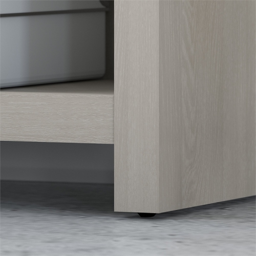 Office by kathy ireland Echo 56W Bookcase Desk in Gray Sand - Engineered Wood