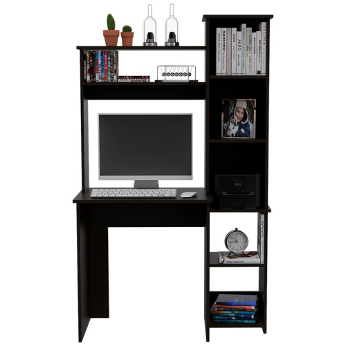 Bowery Hill Contemporary Home Office Desk in Espresso