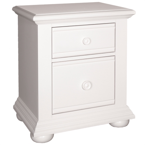 Summer House White 2 Drawer Night Stand