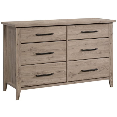 SAUDER  Summit Station Engineered Wood 6-Drawer Bedroom Dresser In Laurel Oak