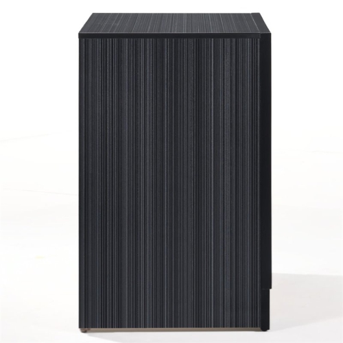 ACME Naima Square 3 Drawers Nightstand in Black