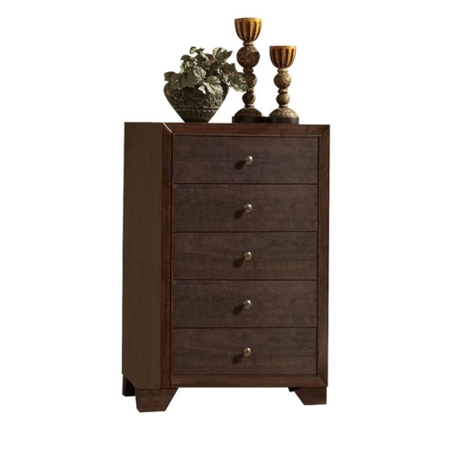 ACME Madison 5 Drawer Chest in Espresso