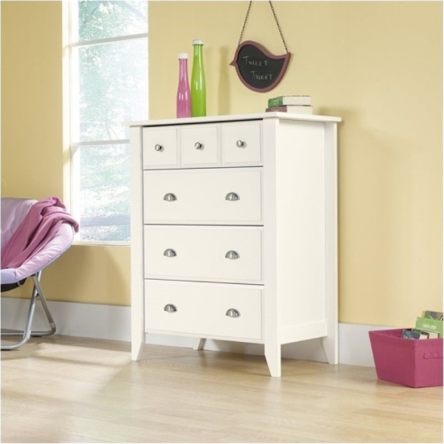 BOWERY HILL  4 Drawer Chest In Soft In White