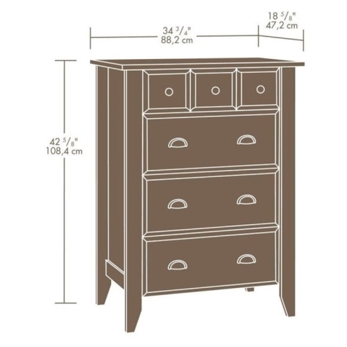 Bowery Hill 4 Drawer Chest in Soft White