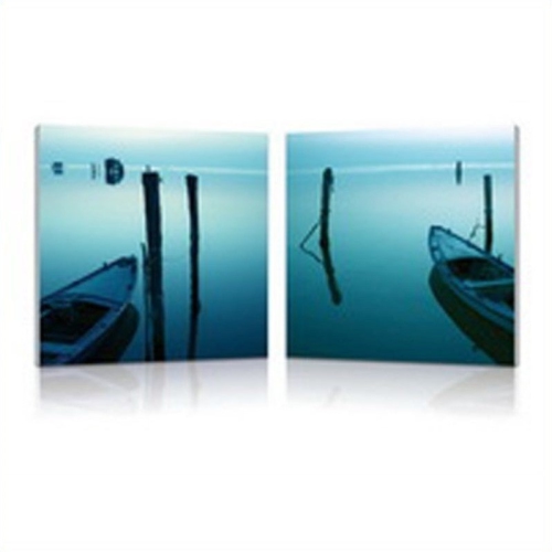 BAXTON STUDIO  Idle Shore Mounted Print Diptych In Multicolor