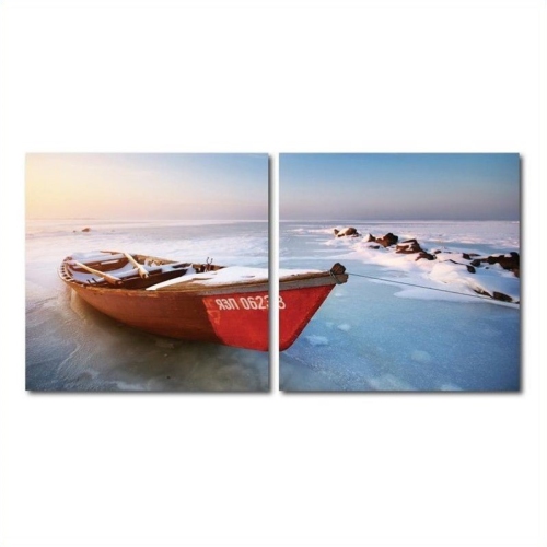 BAXTON STUDIO Seasonal Seashore Mounted Print Diptych In Multicolor