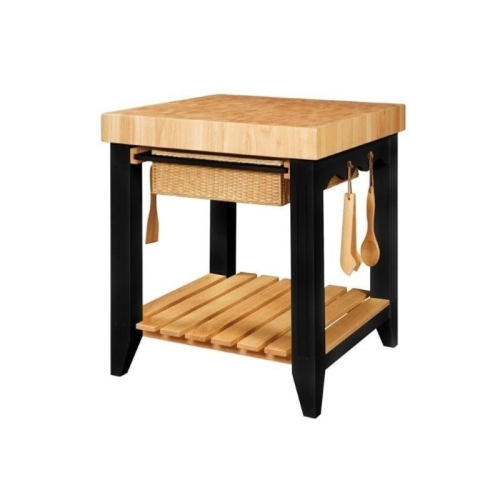 Bowery Hill Butcher Block Kitchen Island