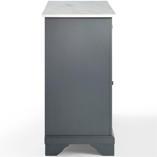 Crosley Avery Faux Marble Top Kitchen Island in Gray
