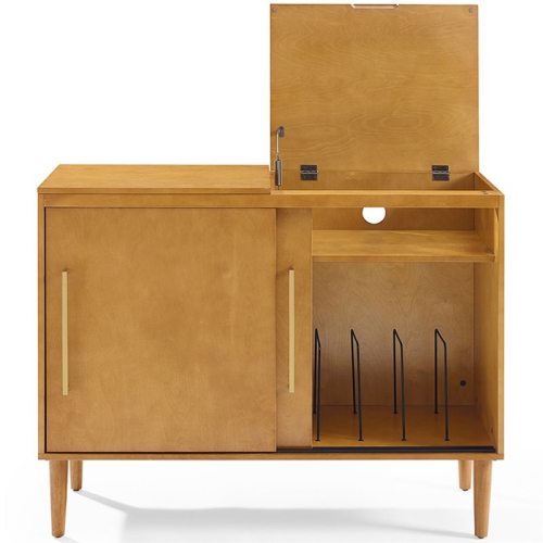 Crosley Everett Media Console Table in Acorn