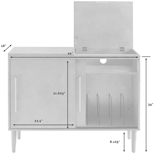Crosley Everett Media Console Table in Acorn