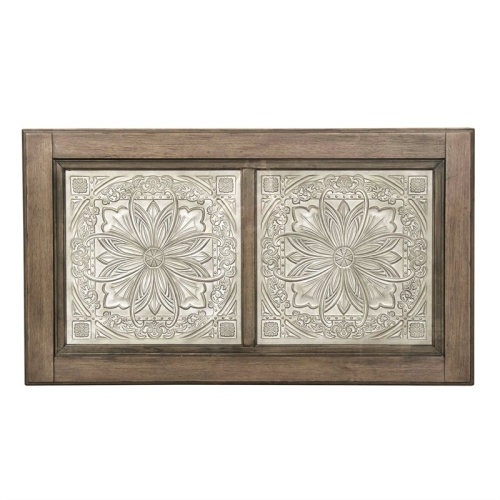 Heartland Off White Wood Rectangular Ceiling Tile Cocktail Table