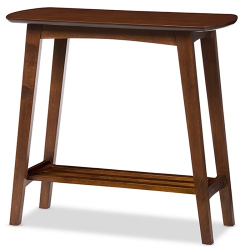 BAXTON STUDIO  Sacramento Console Table In Dark Walnut