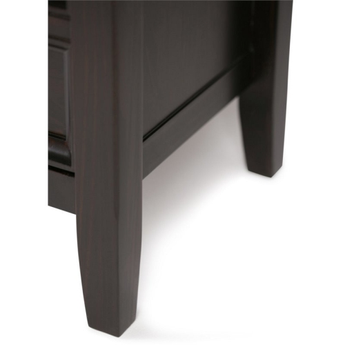 Simpli Home Amherst Solid Wood Console Table with Storage Drawers Hickory Brown