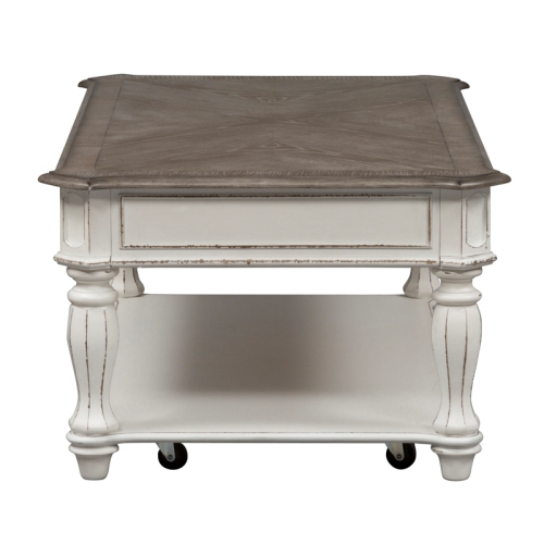 Magnolia Manor White Rectangular Cocktail Table
