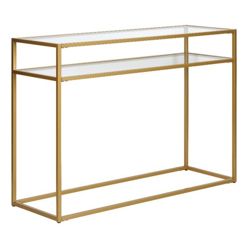 HENN&HART  42" Console Table In Gold