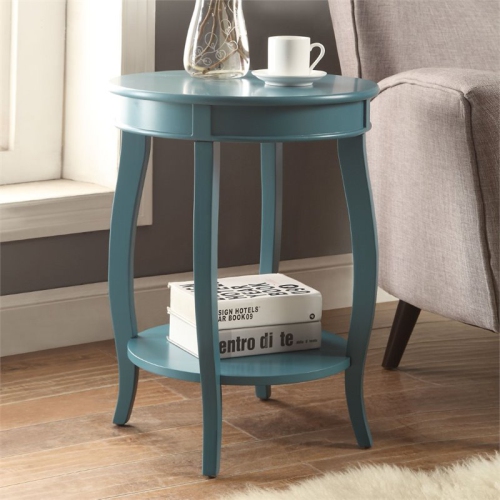 ACME Aberta End Table in Teal