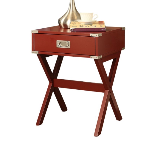 Bowery Hill End Table in Red