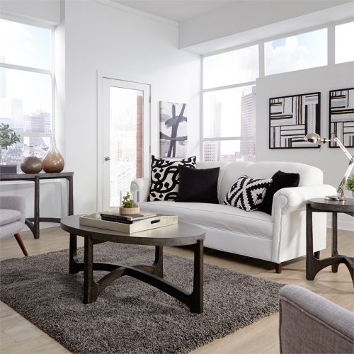 LIBERTY FURNITURE  Cascade 3 Piece Set (1-Cocktail 2-End Tables) In Dark Brown