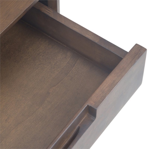 Banting 54" W SOLID HARDWOOD and Metal Industrial Console Table in Walnut Brown