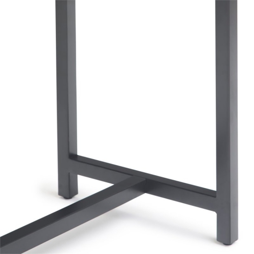 Banting 54" W SOLID HARDWOOD and Metal Industrial Console Table in Walnut Brown