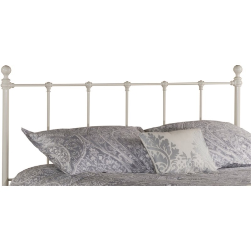 Hillsdale Molly Old Fashioned Queen Metal Spindle Headboard in White