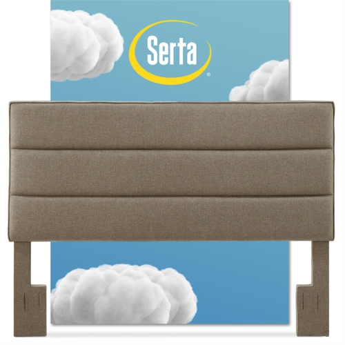 Serta Palisades Queen Upholstered Headboard in Brown
