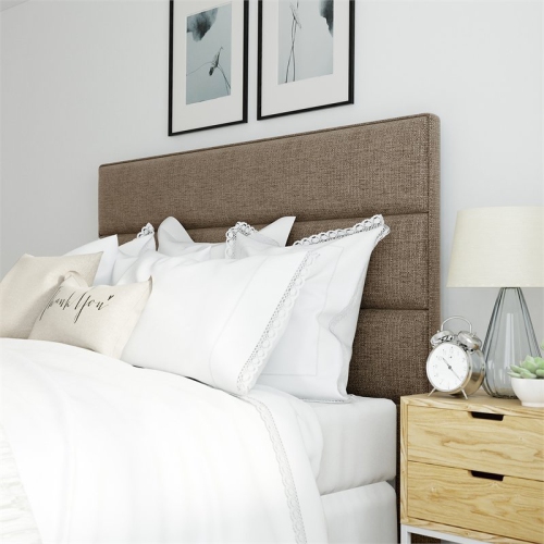 Serta Palisades Queen Upholstered Headboard in Brown