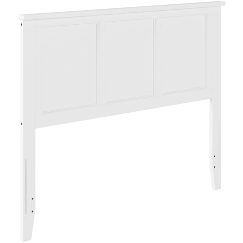 AFI  Madison Full Solid Wood Panel Headboard With Device Charger In In White