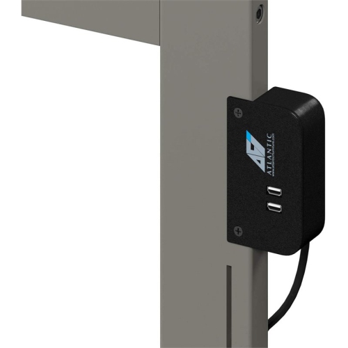 Bowery Hill Solid Wood Spindle Twin Headboard in Gray