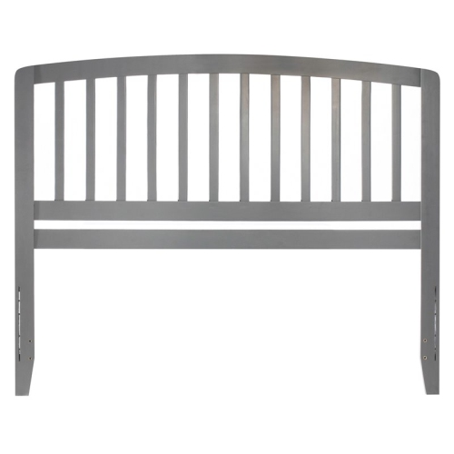 AFI Richmond King Solid Wood Headboard with Device Charger in Gray