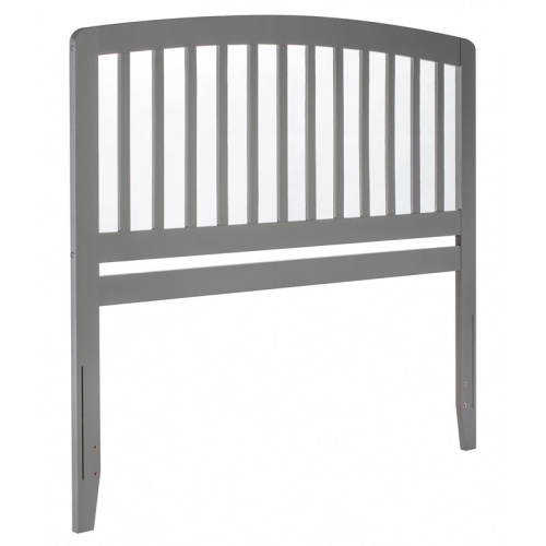 AFI Richmond King Solid Wood Headboard with Device Charger in Gray
