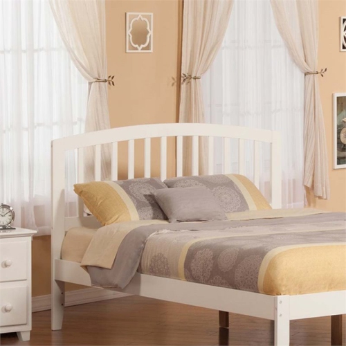 AFI Richmond Queen Solid Wood Headboard with Device Charger in White